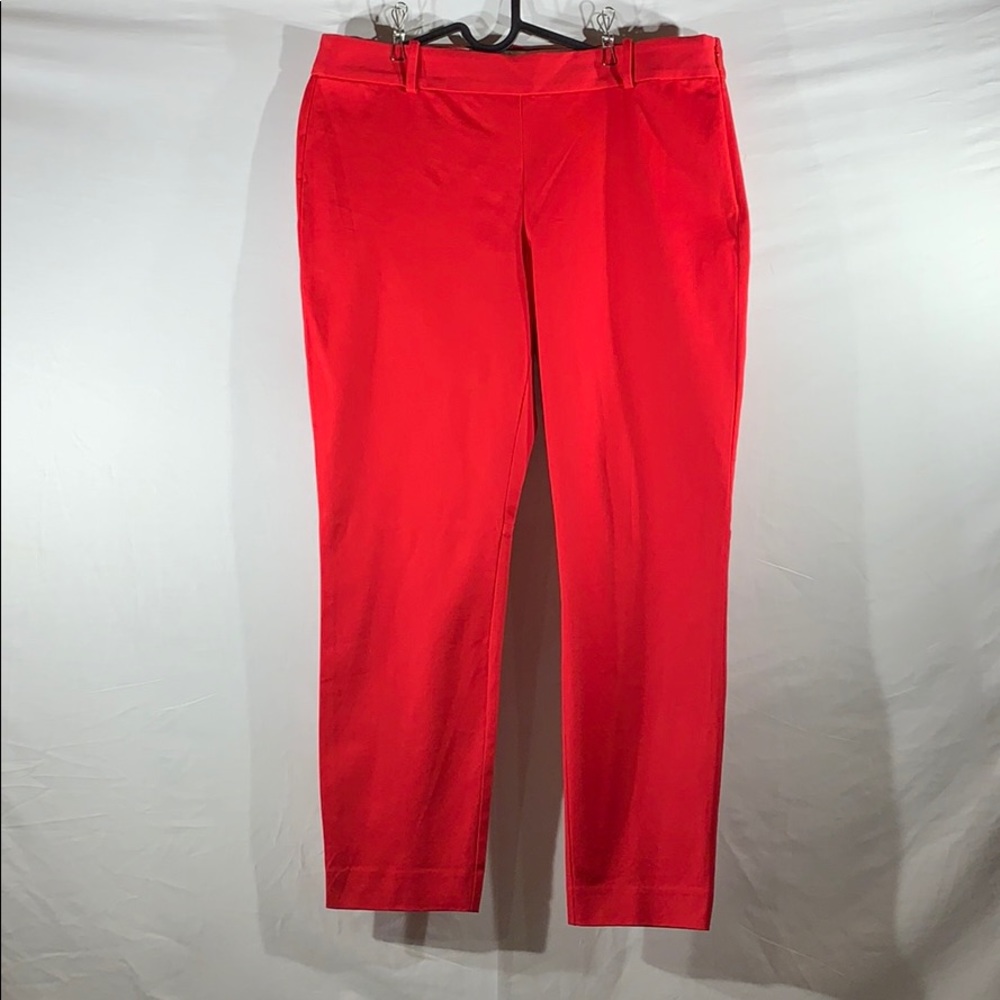 J Crew Mercantile red skinny ankle pants size 10